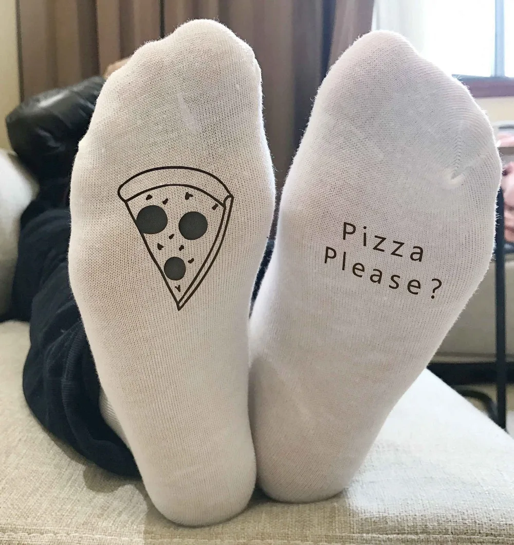 East Knitting ST11 Pizza Pleas забавные унисекс рождественские носки хлопковые женские и