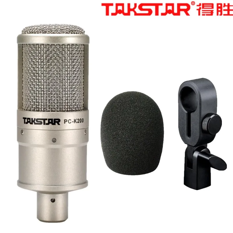 Takstar PC K200 студийный записывающий микрофон с боковым адресом конденсаторный на