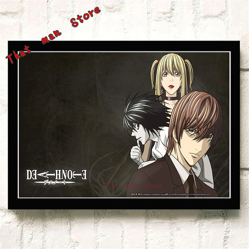 DEATH NOTE мультфильм анимация комиксы высокой четкости печати Плакат кафе украшения ребенок подарок на день рождения картины без рамки