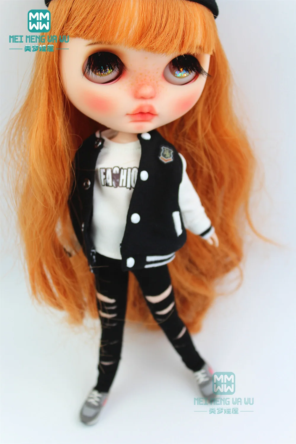 Одежда для кукол Blyth 1 шт. модная повседневная куртка носки с дырками Azone obitsu FR 1/6 |