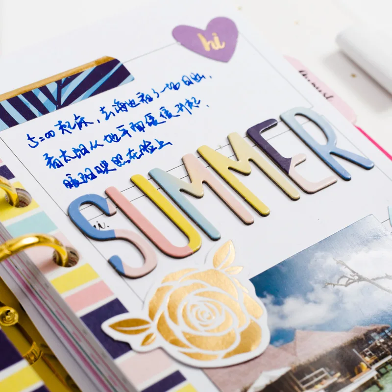 Lovedoki mid summer ручная работа стикер украшения для ежедневника наклейка Алфавит s