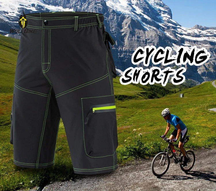 Wolfbike MTB велосипедные шорты для спорта на открытом воздухе водоотталкивающие дышащие велосипедные шорты для бега облегающие Горные Шорты Мужская одежда