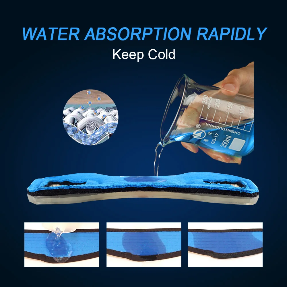 TMT ледяной Дышащий впитывает пот Ткань Силиконовые защитные Прокладки Колена