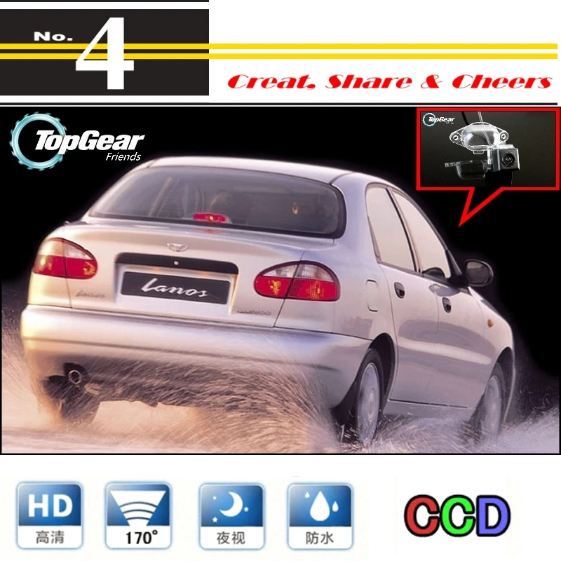 Liislee камера для Daewoo ZAZ Lanos / Sens PAL NTSC использования | CCD + RCA Автомобильная высокого