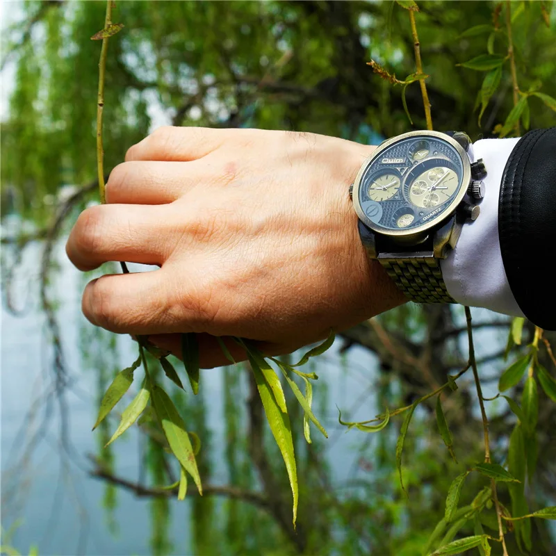 

Oulm Watch Men Luxury Brand Metal Band Quartz Wristwatch Mens Retro Watches Military Casual Watch Man 2018 relogio masculino