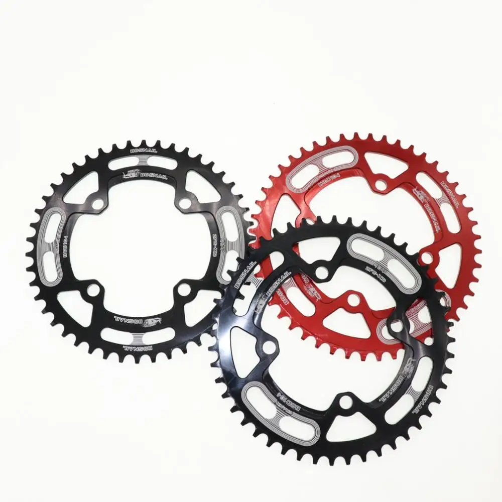 Круглая цепная цепь 104 BCD 40 42 44T 46 48 50 52T зуб MTB горный велосипед цепь колеса Сверхлегкий зубная пластина 104bcd