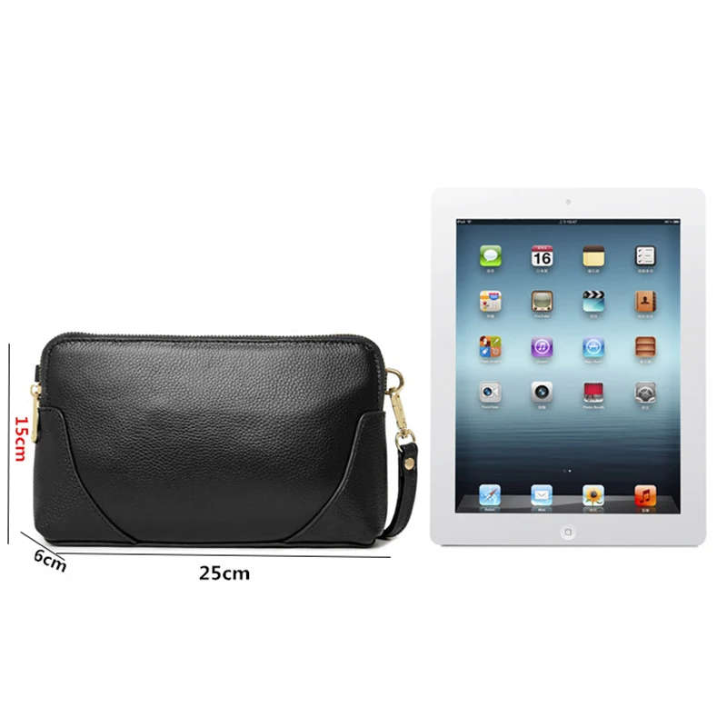 Женский клатч из натуральной телячьей кожи с 2 молниями|a205|bag bronzebag louis |