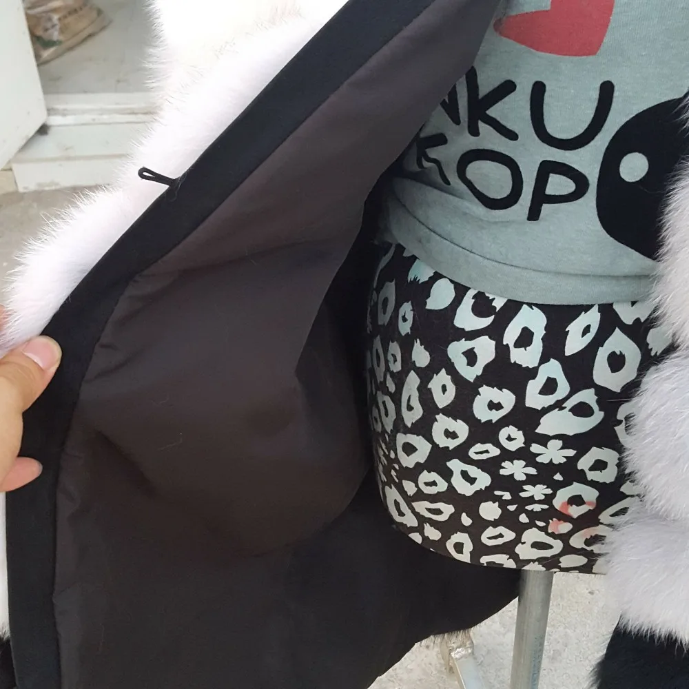 Новый брендовый теплый меховой жилет длиной 90 см из лисьего меха модный длинный с