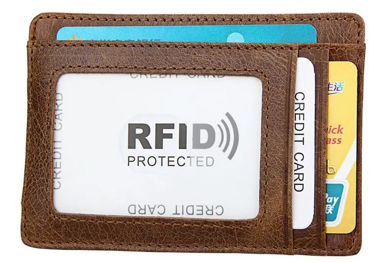 TRASSORY Rfid Блокировка Мужская мини натуральная кожа магнитный зажим для денег безопасности ретро тонкий кошелек для кредитных карт с зажимом