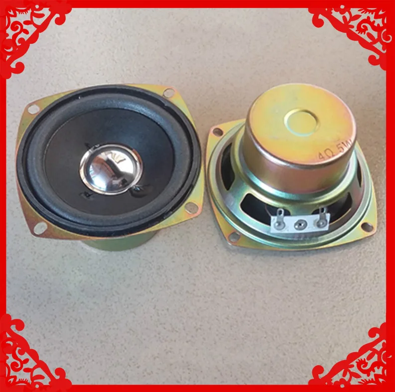 2 шт./упак. 3 дюймов 4 Ом 5 Вт полный спектр Квадратный Спикер пены край