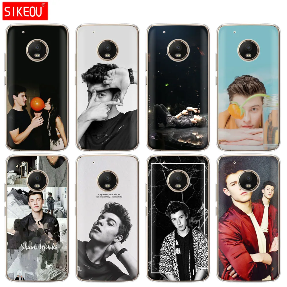 Силиконовый чехол для телефона Motorola Moto G6 G5 G5S Z2 Z3 PLAY PLUS X4 E4 E5 C shawn mendes|Бамперы| |