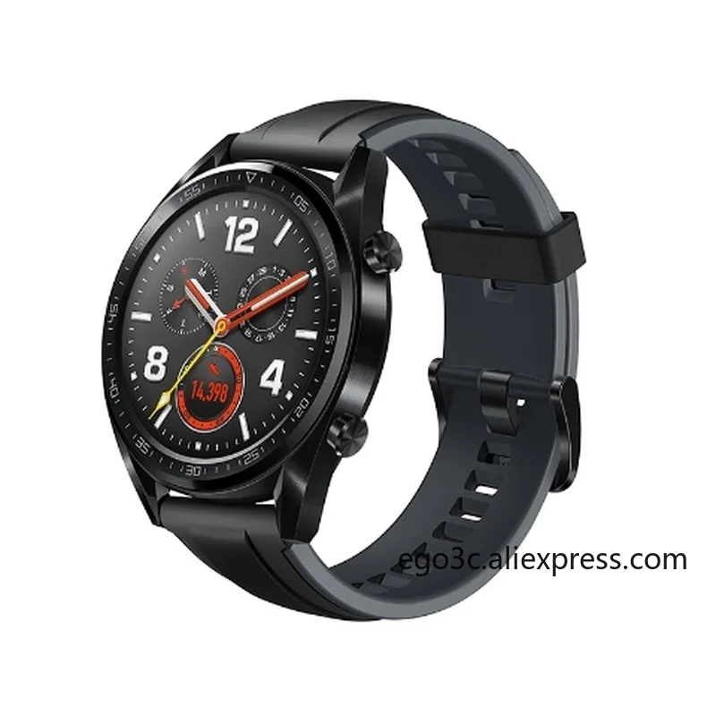 Спортивные Смарт-часы huawei GT, 1,39 дюймов, AMOLED сенсорный экран, мониторинг heartrate BT4.2 BLE gps 5ATM, водонепроницаемые