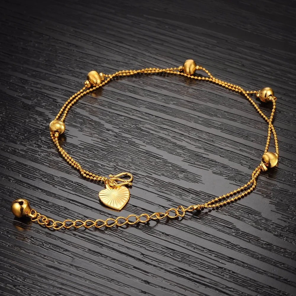 Анклет для девушек в стиле ретро нежный анклет золотого цвета Дамский без