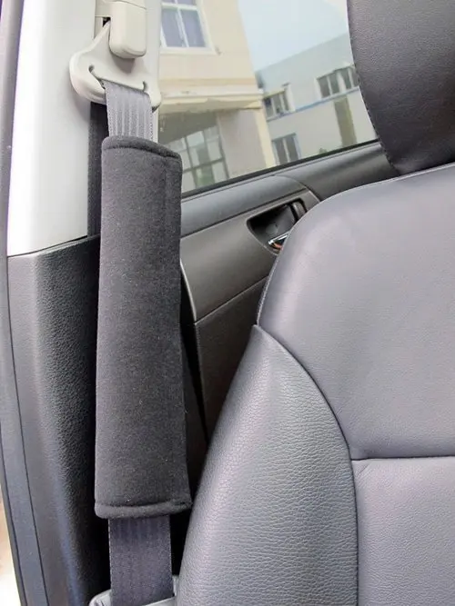 Накладка для ремня безопасности автомобиля Классическая обувь черного цвета 3