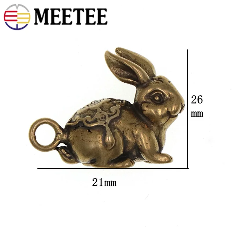 Meetee, 1 шт./2 шт., 26X21 мм, Чистая латунь, Висячие пряжки, брелок, подвеска, сделай сам, ручная фурнитура, ремесло, украшение, аксессуар, BF049