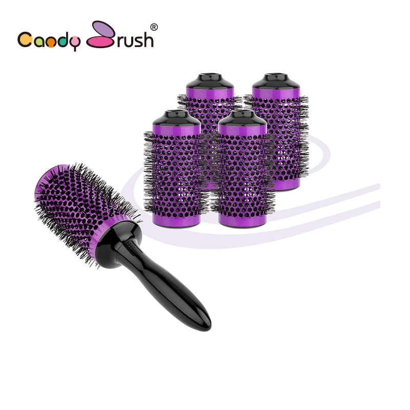 Алюминиевая круглая Парикмахерская Инструменты для волос Диаметр щетки 50 мм