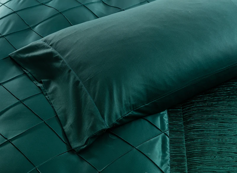 2017 Шелковый комплект постельного белья из пододеяльника и | Дом сад