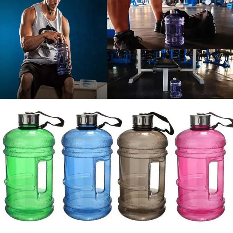 Спортивная бутылка для воды 2 л гантели my shaker чайник напитков 5 цветов garrafas bouteille
