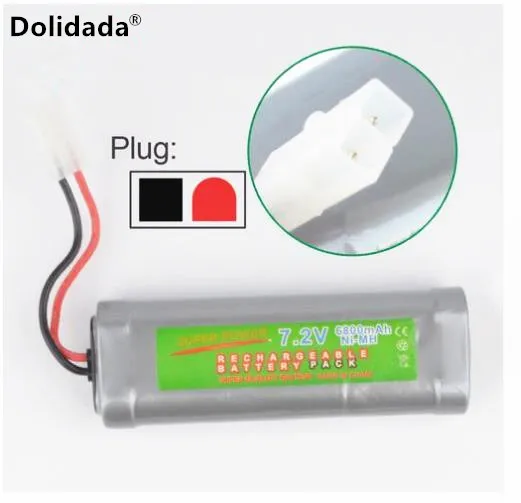Novo 7,2 V Bateria 6800 mah Baterias NiMH Ni-MH Baterias Pack Para RC автомобиль грузовик багги лодка Tanque cinza ceia poder