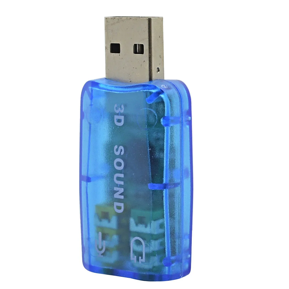 Внешняя звуковая карта TISHRIC адаптер 5 1 канала USB в 3D аудио канал профессиональный