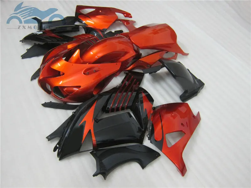Injection fairings kit for KAWASAKI Ninja ZX14R 2006 2007-2011 motorcycle racing fairing set ZX 14R 06 07 08-11 red golden black |