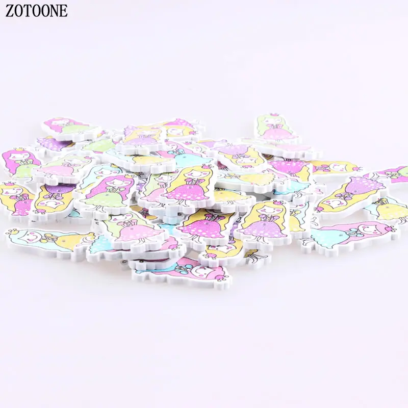 ZOTOONE 100 шт. разных цветов красивая принцесса деревянная искусственная рукоделие