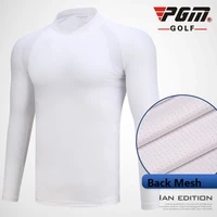 pgm mens golf long sleeve t shirt quick dry breathable ice silk bottoming shirt summer sports men golf wear d0749
