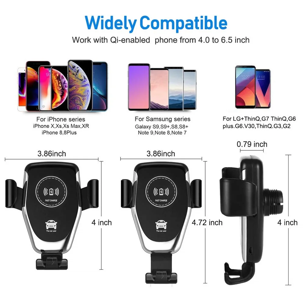 Быстрая зарядка YHONH 10 Вт Совместимость с iPhone 8/8 Plus/X/XS/XR/XS MAX Samsung Galaxy и всеми