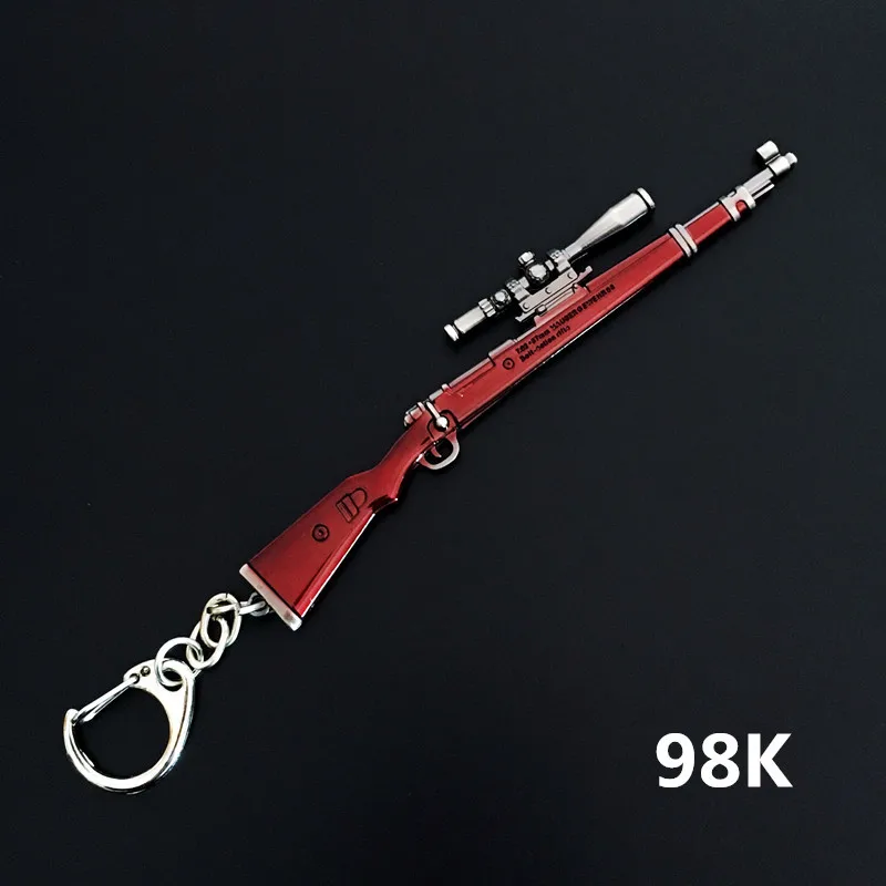 Игра PUBG оружие брелок для ключей стильный AWM 98K M416 пистолет подвеска мужской крюк