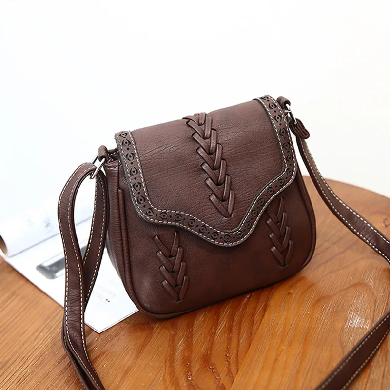 1 шт. женская сумка через плечо для девушек плетеная Сумка из искусственной кожи