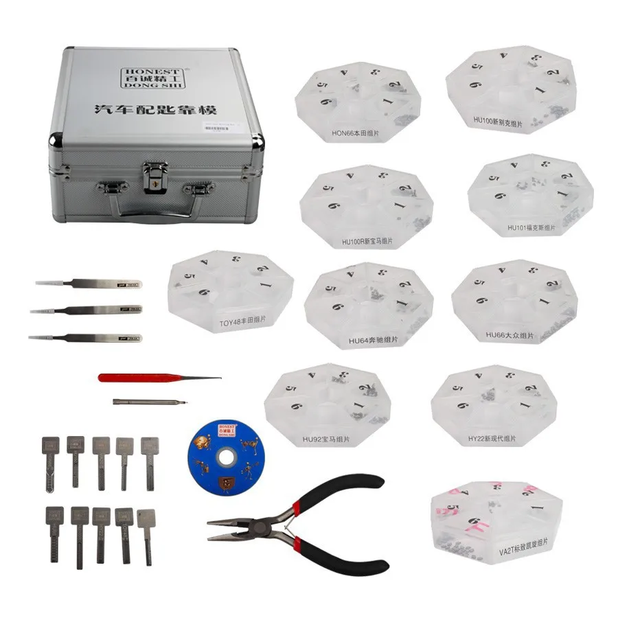 Professional Auto Gear Modeing Key Include 10 Pieces support all keys lost car blade Modeling locksmith tool Fast Shipping | Автомобили и