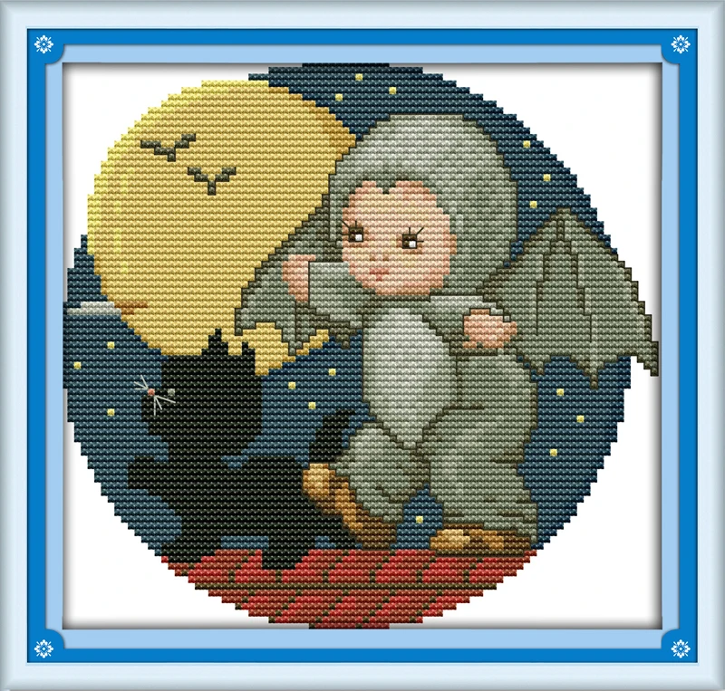Набор для вышивки крестиком Baby loins aida 14ct 11ct печать на холсте ручная работа сделай