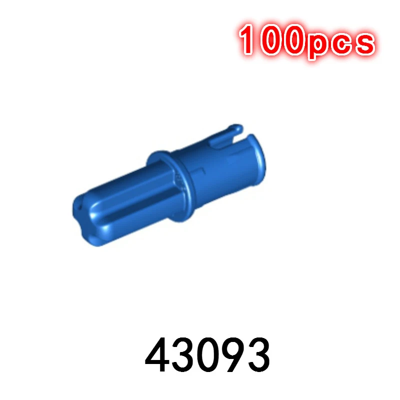 100 шт./лот MOC кирпичные детали Technic Axle Pin с фрикционными гребнями удлиненные