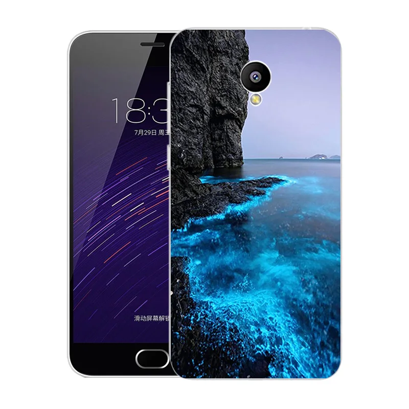 06 Чехол для Meizu M2 Mini, 5,0 дюймов, мягкий силиконовый чехол из ТПУ с изображением пейзажа, чехол для Meizu M2 Mini, чехол для телефона s, роскошная сумка - Цвет: 06