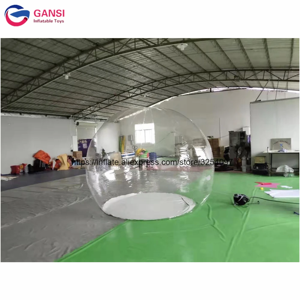 Водонепроницаемая надувная пузырьковая палатка прозрачная igloo диаметром 3 м для