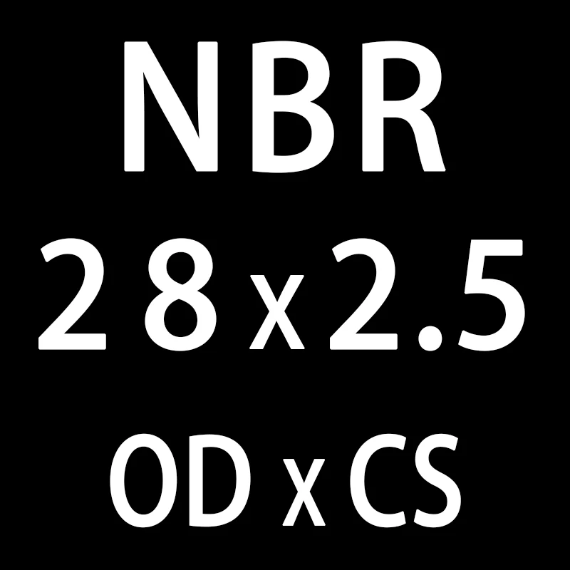 20 шт./лот резиновым кольцом черный NBR уплотнения-хомут с круглым воротником для мальчиков и девочек 2,5 мм Толщина OD21/22/23/24/25/26/27/28/29/30*2,5 мм кольцевое уплотнение прокладки, шайбы - Цвет: OD28mm