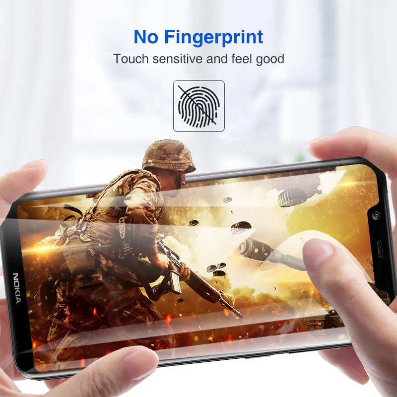 9D закаленное стекло для Nokia 7 Plus защита экрана полное покрытие 6 5 3 2 2018 1 Защитная
