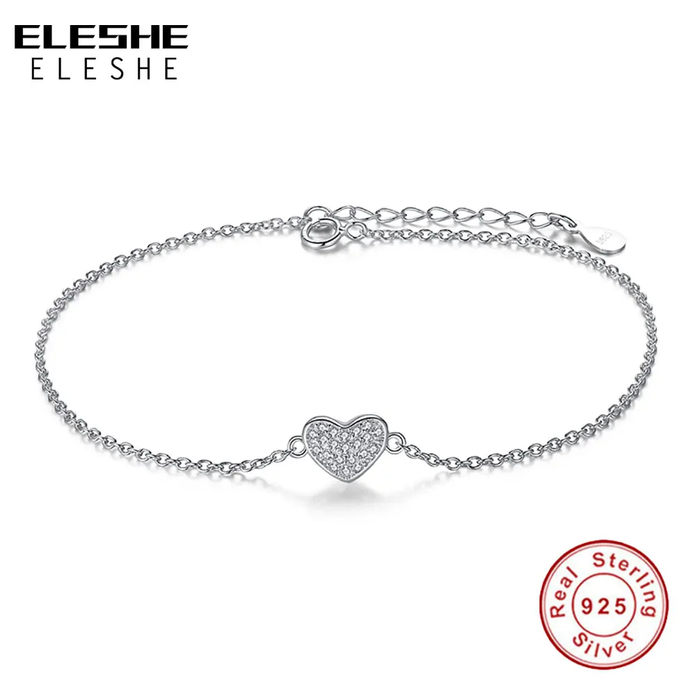 Женский браслет из серебра 925 пробы с австрийскими кристаллами|bracelets for|chain braceletwomen