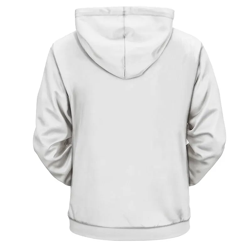 

YOUTHUP 2020 Autumn 3d Hoodies Men Hooded Hoodies Dog Feather Print White 3d Sweatshirts Unisex Casual Lovely Hoody Streetwear