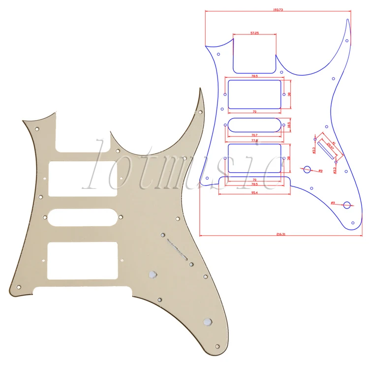 Сменный крем HSH для гитары Ibanez RG250 6 шт.|guitar pickguard|hsh pickguardpickguard ibanez |
