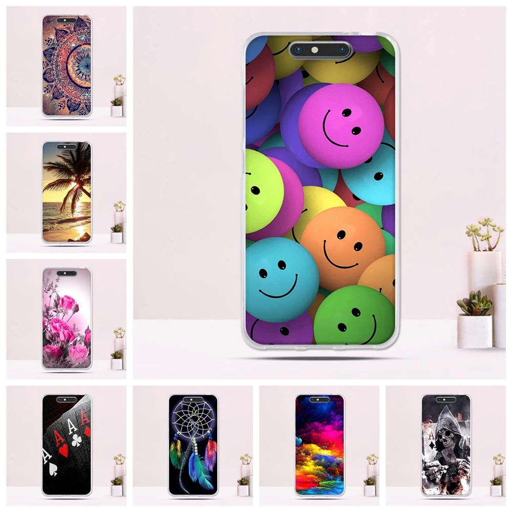 Силиконовый чехол для телефона из ТПУ ZTE Blade V8 роскошный 3D с милыми цветами Мягкие