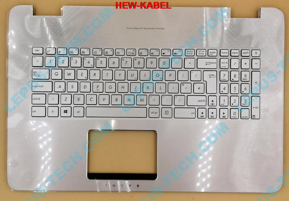 Великобритания США раскладка для ASUS N751 N751JK G771 GL771 клавиатура с подсветкой и Упор для рук верхний чехол с подсветкой