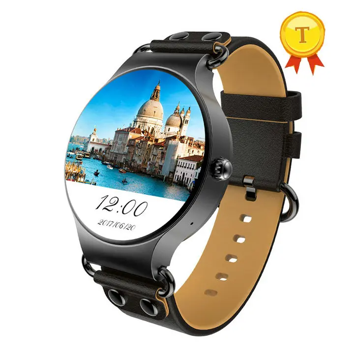 Новейший Android 5,1 3g WI-FI gps женские умные часы MTK6580 Смарт-часы для iOS и Android Поддержка функции отслеживания прогноза погоды сердечного ритма для Iphone - Цвет: black color