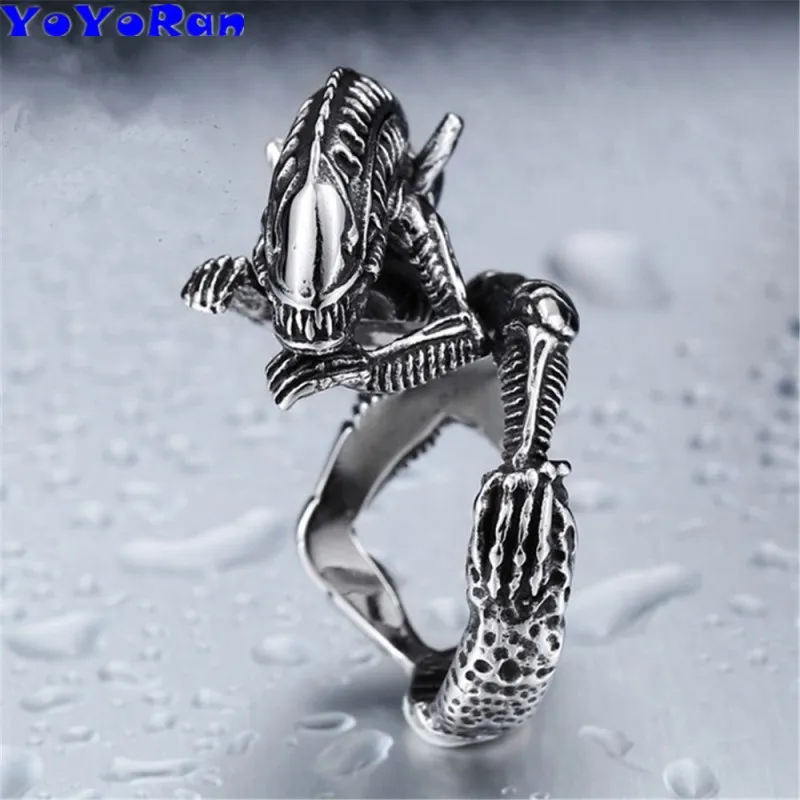 Винтажное серебряное кольцо на палец для мужчин Серебряное украшение в виде