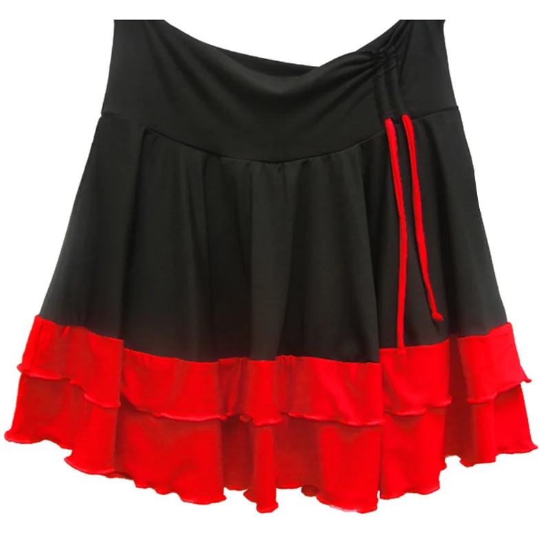 2019 Сексуальная Женская юбка для латинских танцев сальса Танго Румба Самба Пасо
