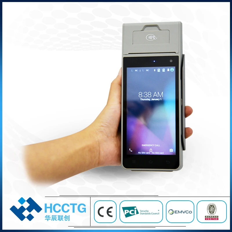 Поддержка MSR Смарт NFC считыватель карт сенсорный экран беспроводной Android Смарт POS HCC-Z90