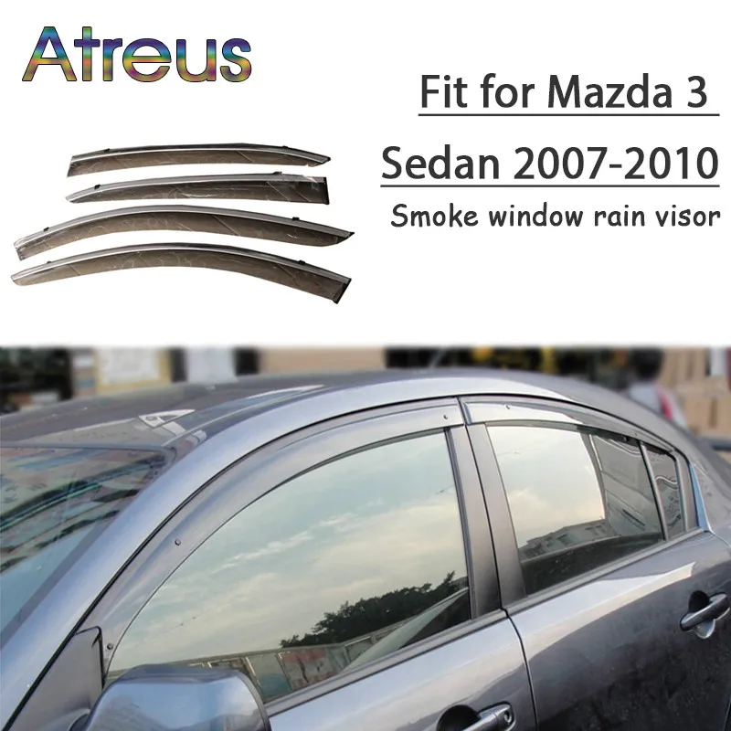 

Atreus 1 комплект ABS дождевой дым зеркальный козырек для Mazda 3 Sedan 2007 2008 2009 2010 аксессуары