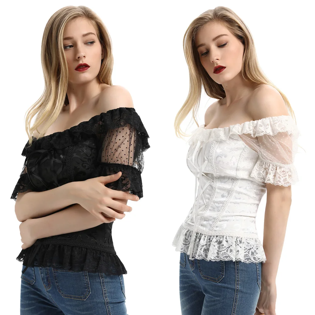 1x Женский Ренессанс стимпанк Готический сексуальный элегантный винтажный