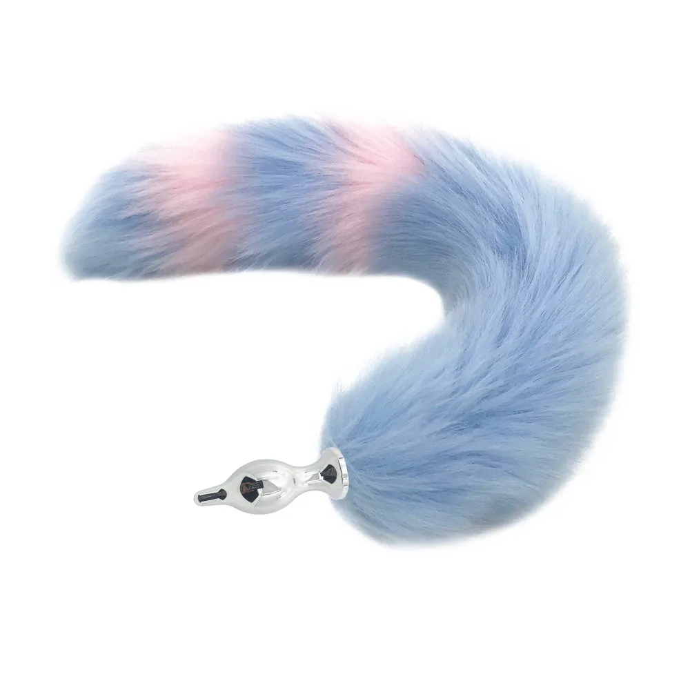 Anal Plug With Big Real Crystal Fox Tails Metal Butt Couple Sex Toys Erotic Cosplay Tail 3 size for choice Drop shipping | Красота и