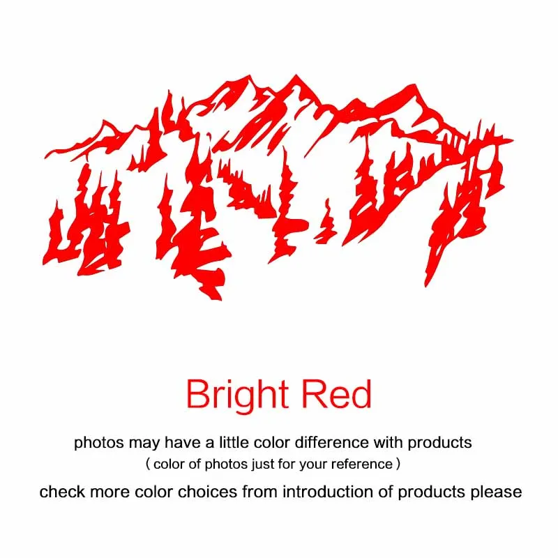 bright red Художественный дизайн, украшение для дома, ПВХ, горный стикер, съемный домашний декор, креативные красивые наклейки - Цвет: bright red